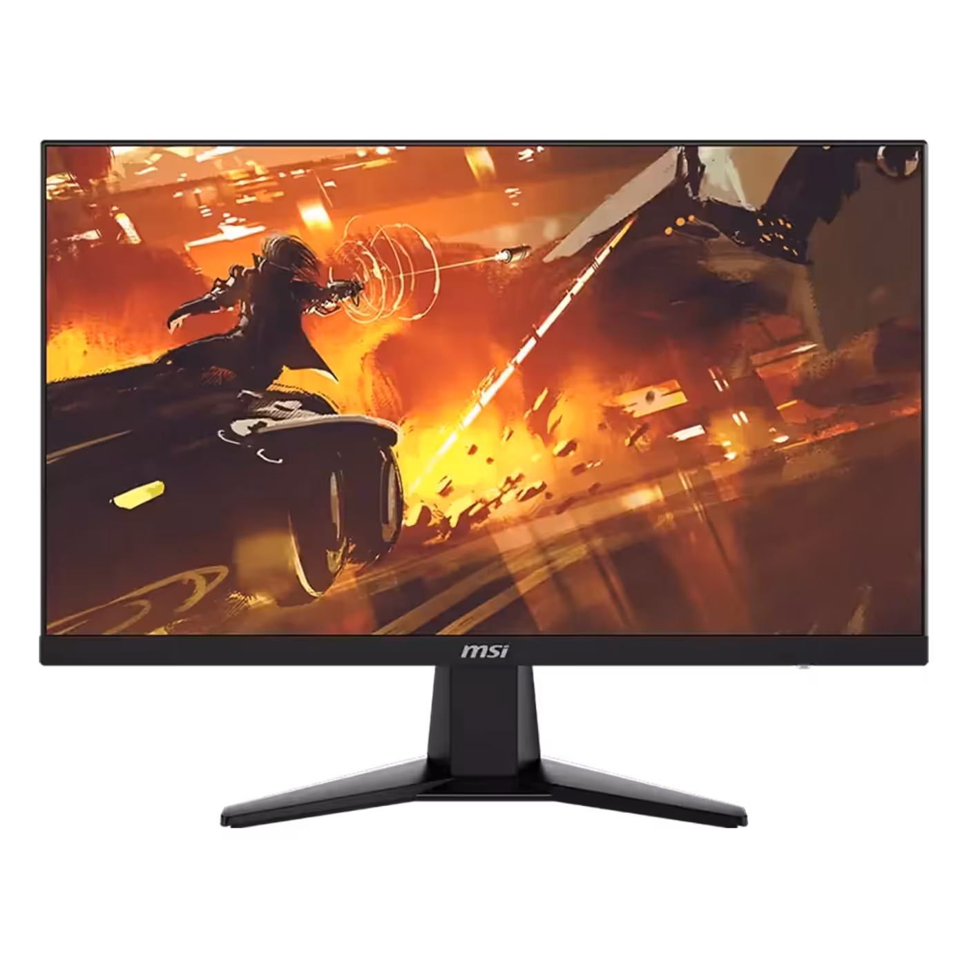 MSI MAG 32C6X Curved Gaming Monitor connected to a console for gaming