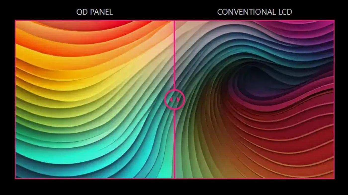 MSI Quantum Dot ultra-wide monitor displaying vibrant and lifelike colors