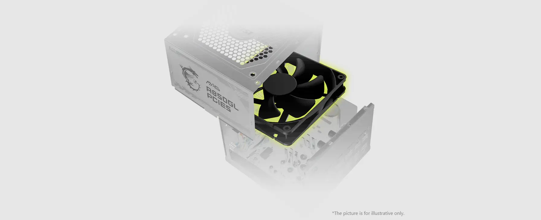 MSI MAG A850GL 850W White Gaming PSU ATX 3.1 | Evetech