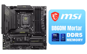 MSI MAG B860M MORTAR WIFI Motherboard MSI MAG B860M MORTAR WIFI Motherboard - Image 1