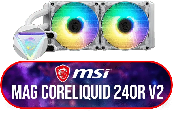 MSI MAG CoreLiquid 240R V2 CPU Liquid Cooler White