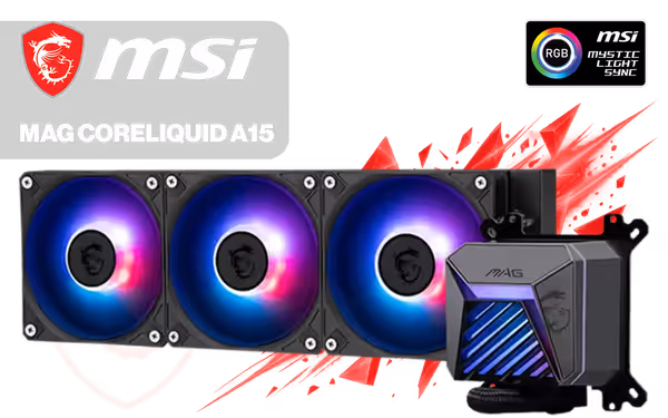 MSI MAG CoreLiquid A15 360mm Liquid Cooler — AI Cooling - image 1 MSI MAG CoreLiquid A15 360mm Liquid Cooler — AI Cooling - image 1