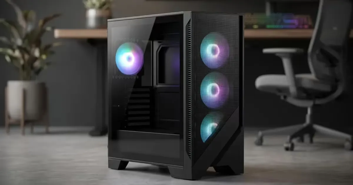 [OPEN BOX] MSI Mag Forge 321R Airflow ATX Gaming PC Case | Evetech