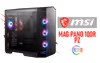 MSI MAG PANO 100R PZ Mid-Tower Gaming Case with ARGB Fans - image 1