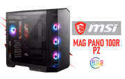 MSI MAG PANO 100R PZ Mid-Tower Gaming Case with ARGB Fans - image 1