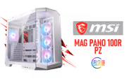 MSI MAG PANO 100R PZ White Mid-Tower Gaming Case - image 1