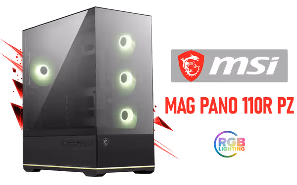 MSI MAG PANO 110R PZ Gaming Case - 270 Panoramic View - image 1 MSI MAG PANO 110R PZ Gaming Case - 270 Panoramic View - image 1