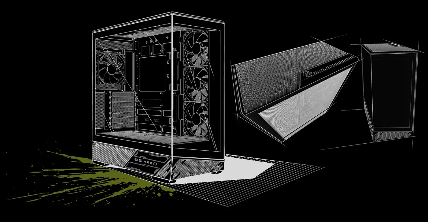 MSI MAG series PC case showing signature angular design and diagonal styling
