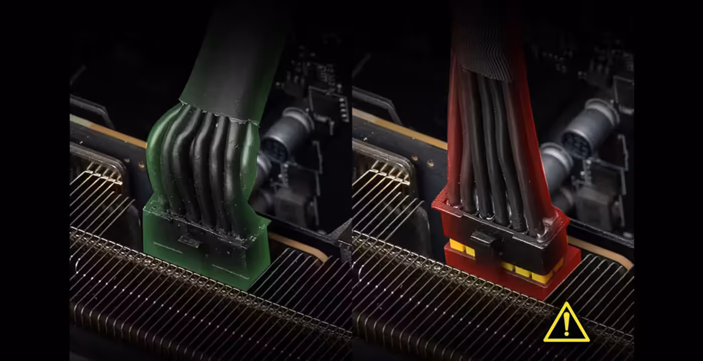 Dual-color yellow 16-pin connector for improved installation verification