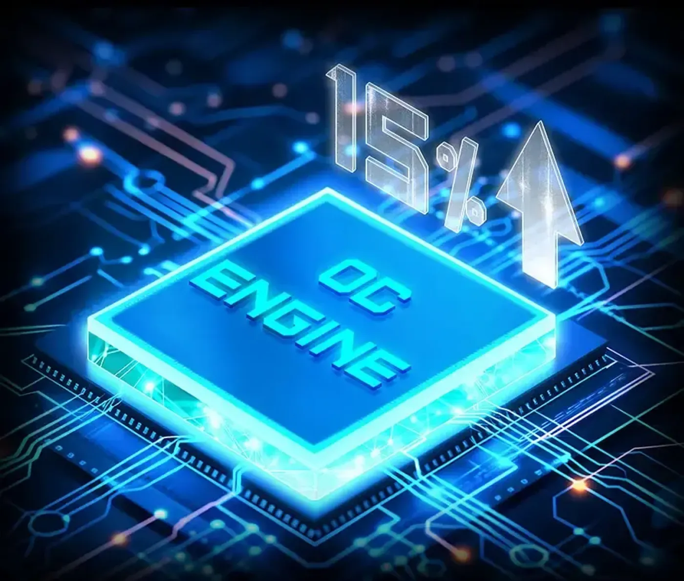Motherboard featuring a dedicated overclocking chip and BCLK control for performance tuning