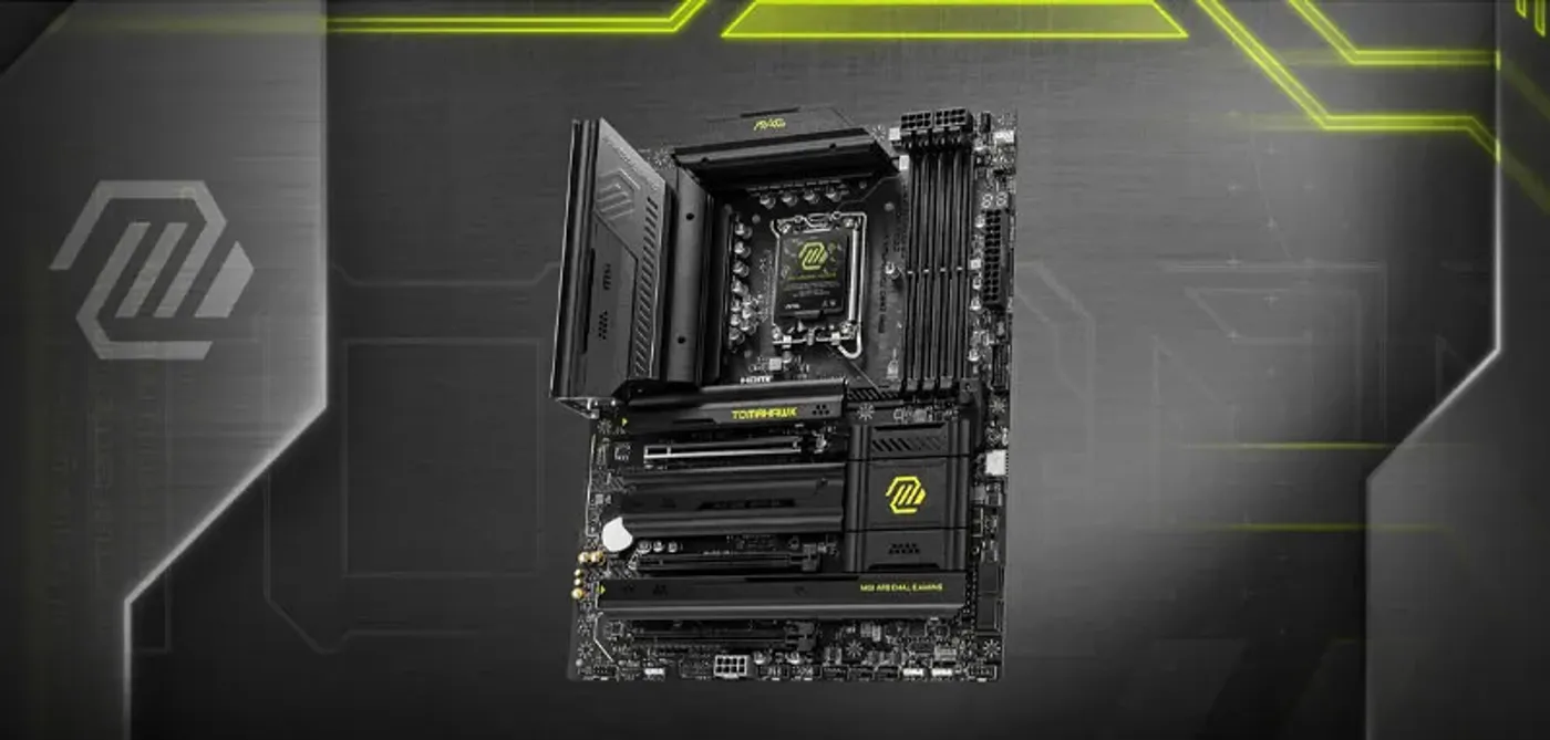 MSI MAG Z890 Tomahawk Wi-Fi motherboard showcasing professional gaming build aesthetics
