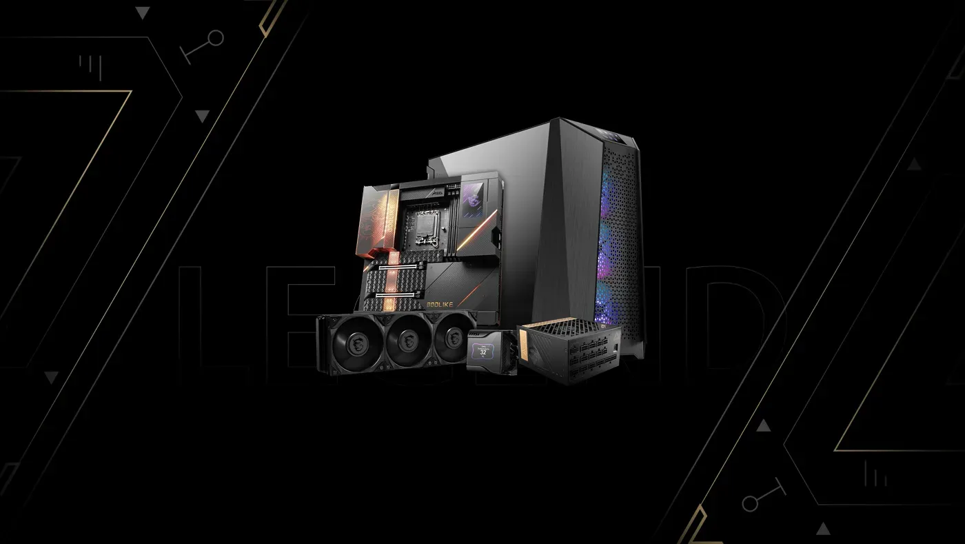 MSI MEG series branding on the Ai1300P power supply