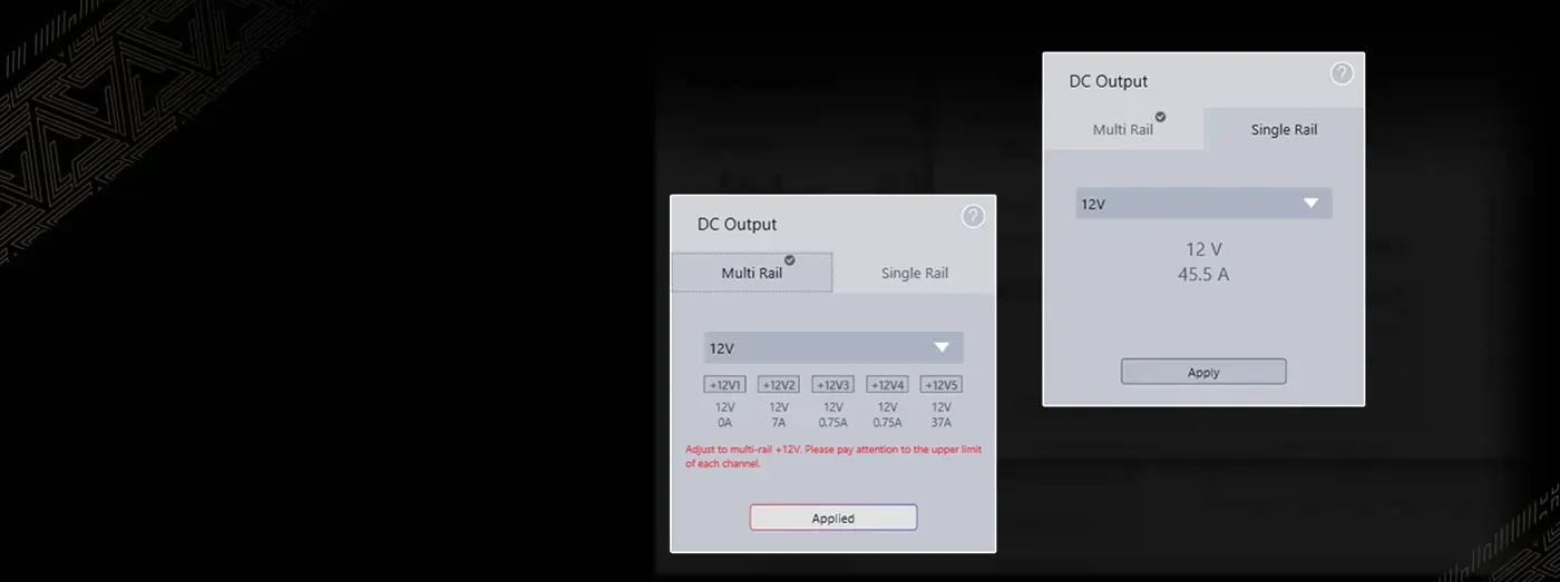 Smart cooling control indicator for the MSI MEG Ai1300P