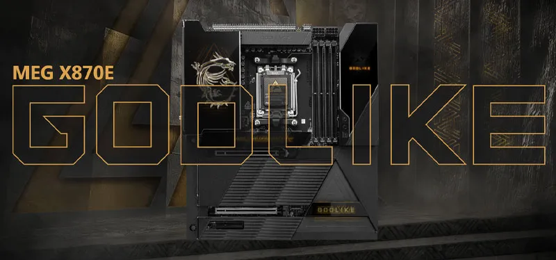MSI MEG X870E GODLIKE AMD Motherboard - Mobile View