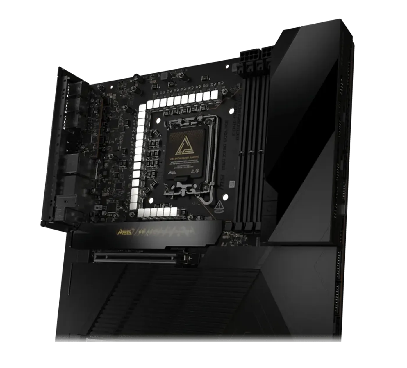 Power delivery diagram showing the Duet Rail Power System on the MSI MEG Z890 GODLIKE