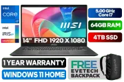 MSI Modern 14 F13MG Intel® Core™i7 Professional Laptop With 64GB RAM & 4TB SSD - image 1