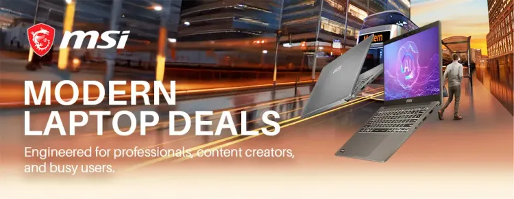 MSI Modern Laptops - Powerful & Stylish