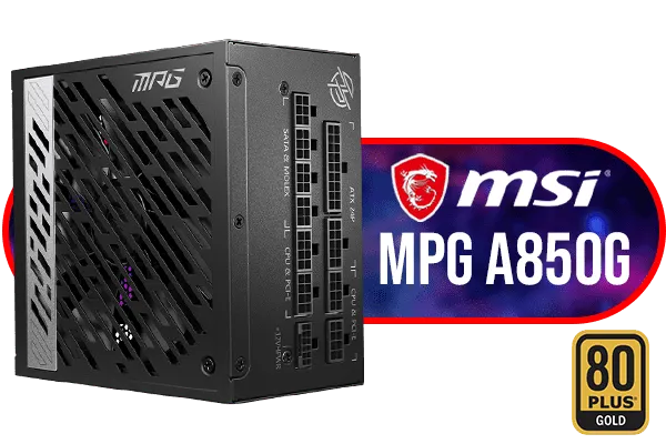 MSI MPG A850G 850W Full Modular Power Supply