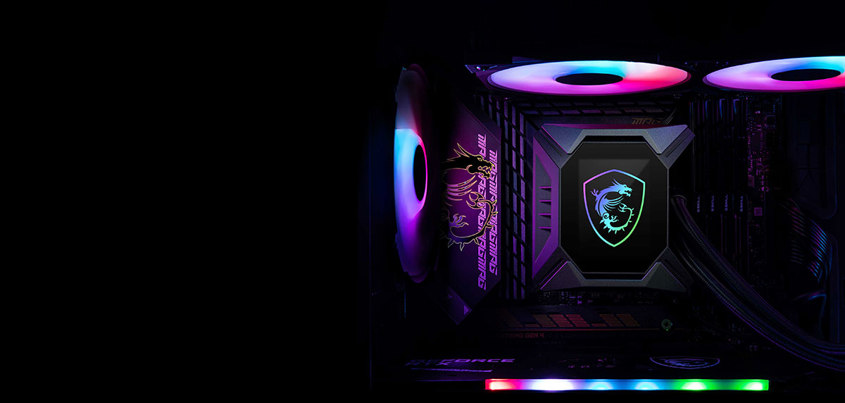 MSI MPG CoreLiquid K240 V2 Liquid Cooler showcasing features