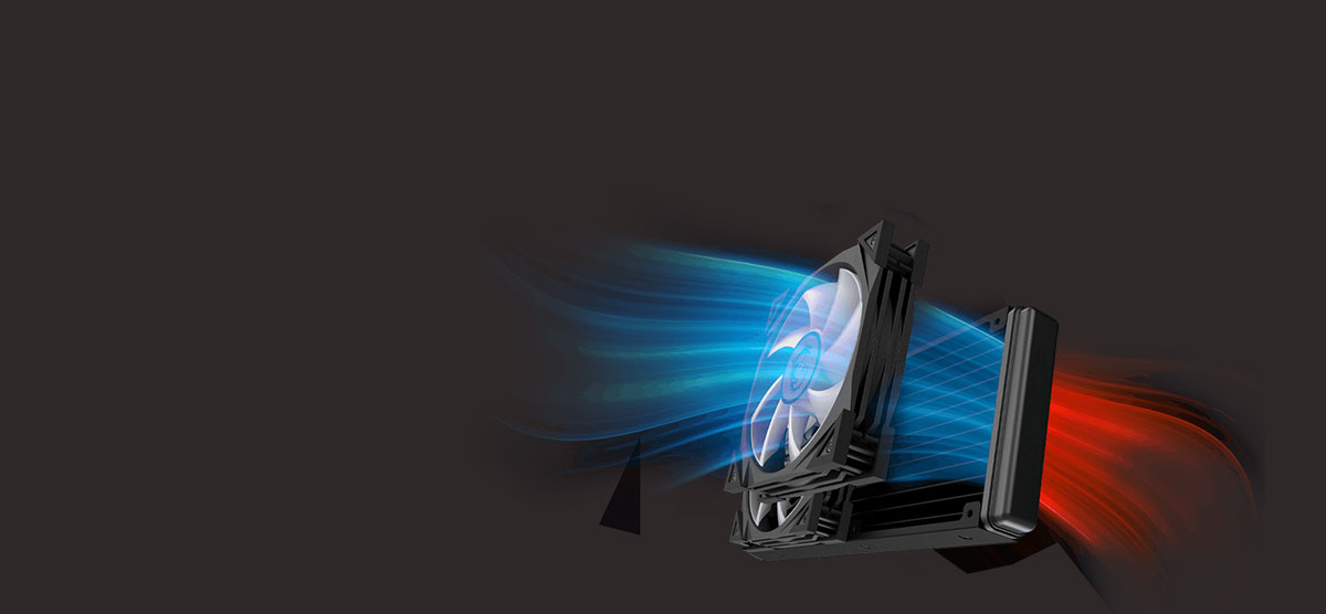 MSI CoreLiquid unique fan technology