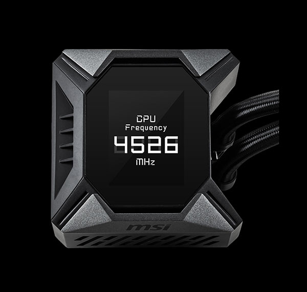 Customizable LCD display of MSI MPG CoreLiquid K240 V2