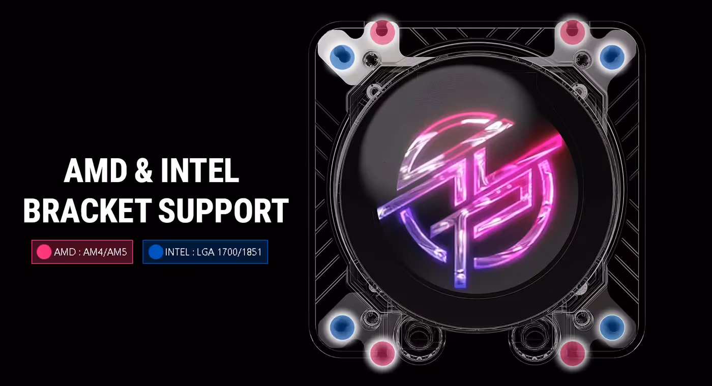 UNI BRACKET mounting system components for Intel and AMD platforms