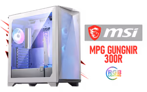 MSI MPG GUNGNIR 300R Airflow White Mid-Tower Case - image 1