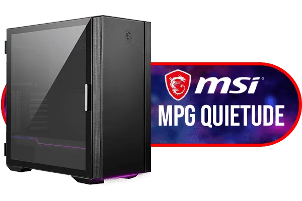 MSI MPG Quietude 100S Tempered Glass Gaming Case