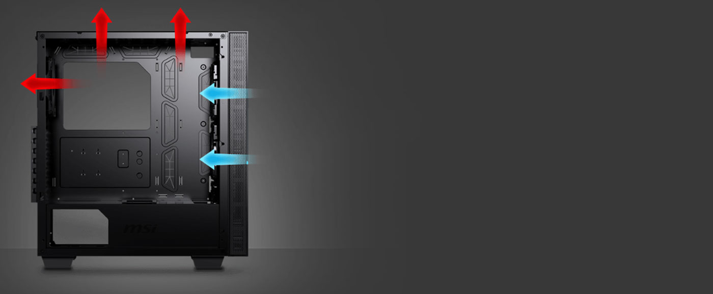 Enhanced Airflow for MSI MPG SEKIRA 100R