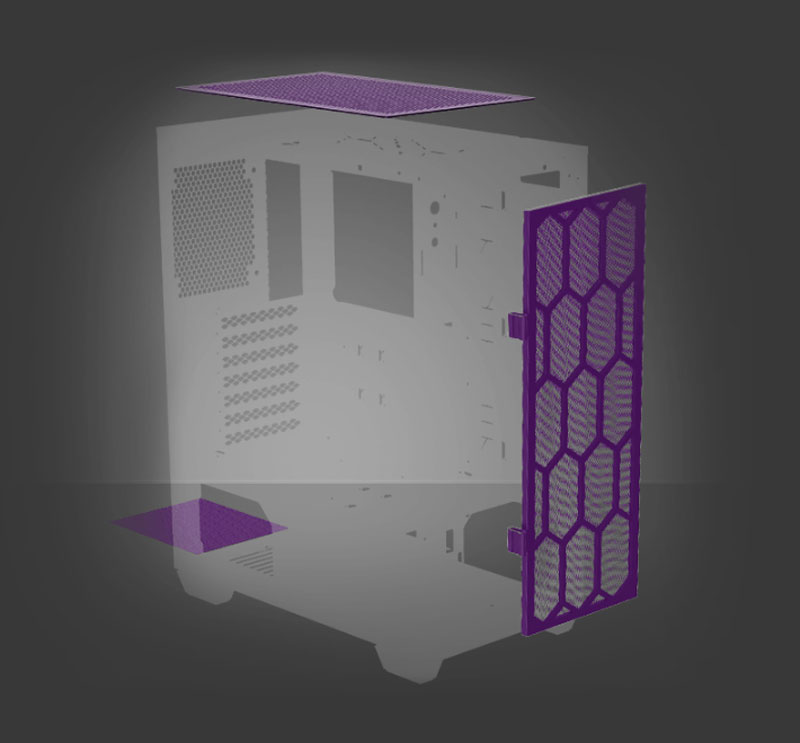 Dust Filters for MSI MPG SEKIRA 100R