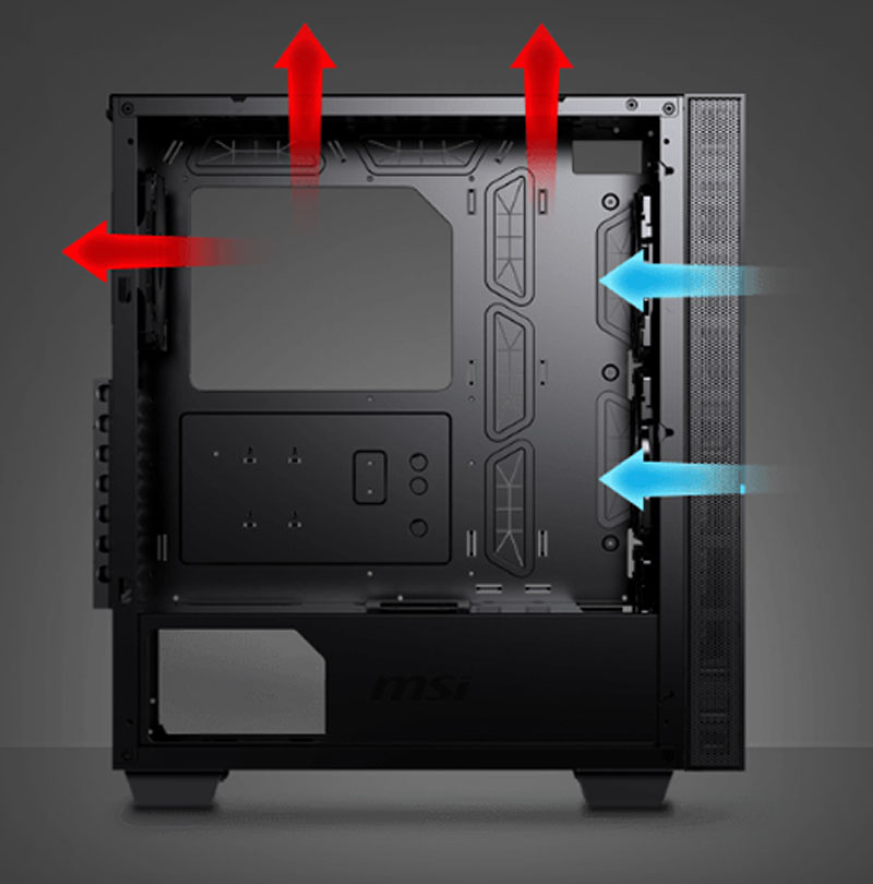 Enhanced Airflow for MSI MPG SEKIRA 100R