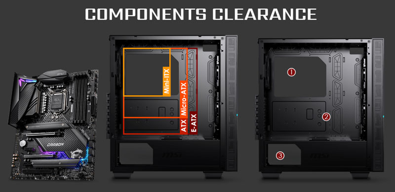 Specifications of MSI MPG SEKIRA 100R