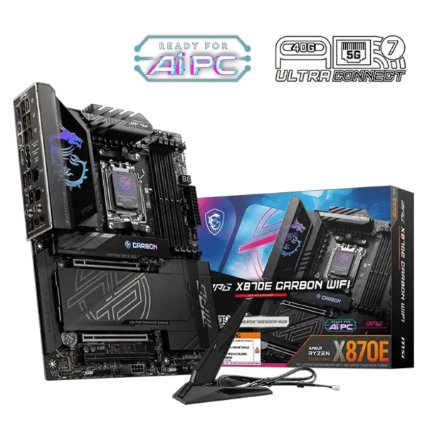 Upgrade Your PC with AMD RYZEN 9 9900X MPG X870E Carbon WiFi