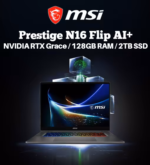 MSI Prestiege N16 Flip AI+ C1XMT RTX Spark N1X Laptop