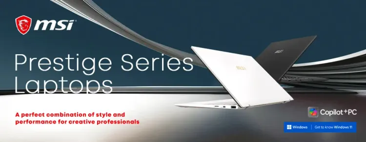 MSI Prestige Series Laptop Deals - Premium Performance & Style