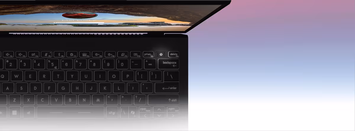 Laptop security features including Windows Hello and FIDO 2 authentication