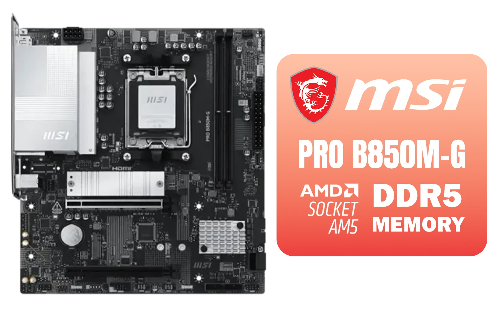 msi-pro-b850m-g-amd-motherboard - Image 1