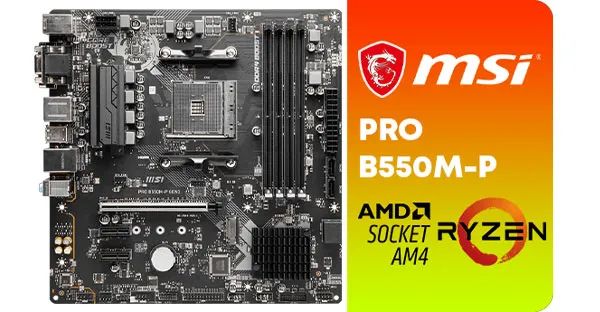 MSI PRO B550M-P GEN3 AMD Motherboard - High Performance