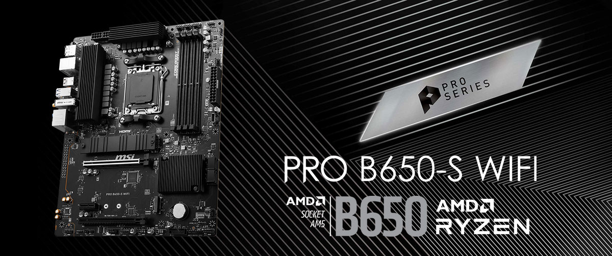 MSI PRO B650-S WiFi Ryzen Motherboard - High Performance