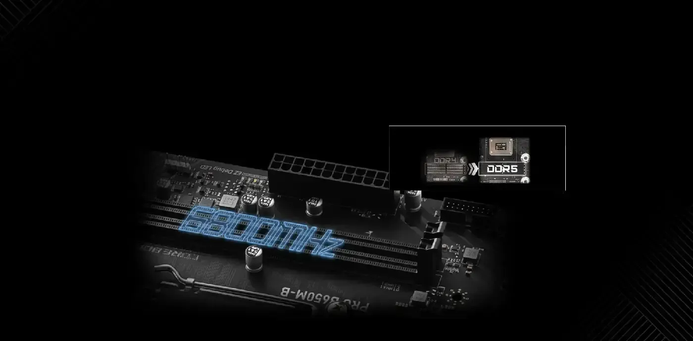 MSI DDR5 Memory Support Desktop