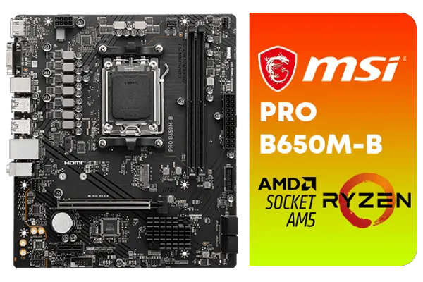 MSI Pro B650M-B AMD Ryzen Motherboard