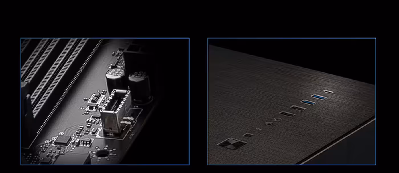 USB Type-C front panel connector on the MSI PRO motherboard