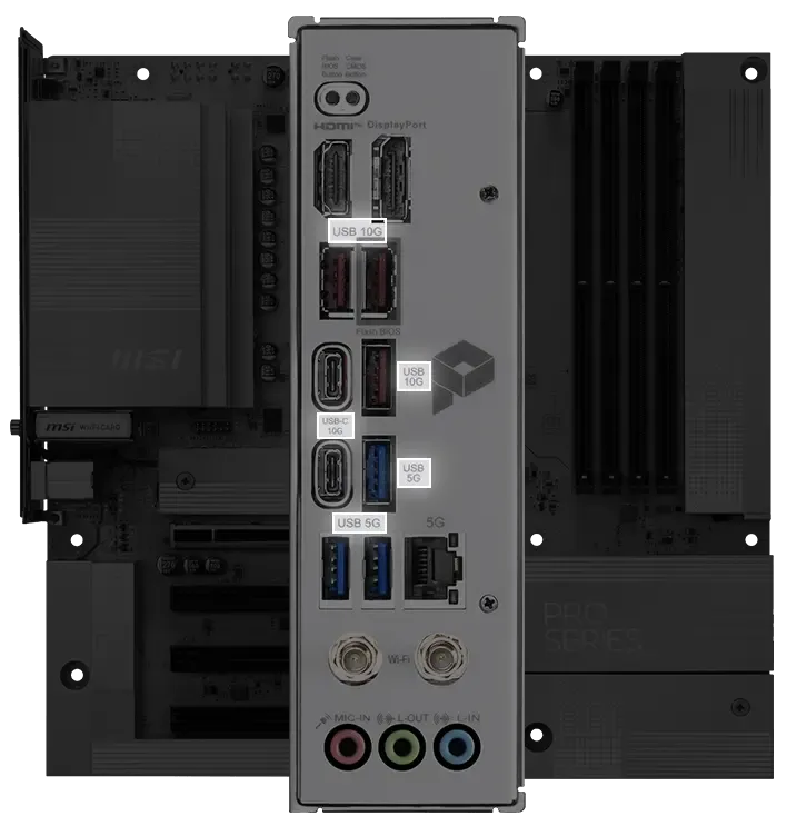 MSI PRO B850M-A WIFI PZ AMD DDR5 Motherboard | Evetech