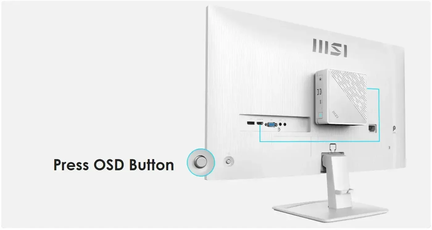 VESA mounting and MSI Power Link support on the MP275W E2
