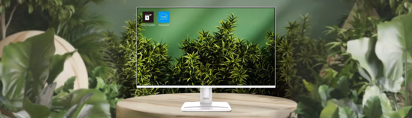 Eco-friendly MSI PRO MP275 E2 monitor designed for sustainable power-saving operations