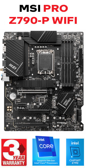 CPU MSI Z790-P WIFI + i7-13700KF + 32GB RAM PRO Z790-P WIFI