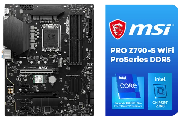 MSI PRO Z790-S Wifi DDR5 ATX Motherboard - Included