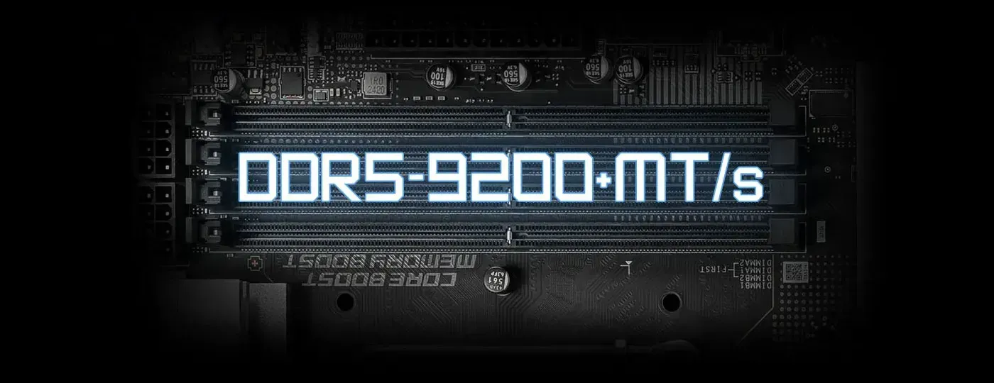 DDR5 memory slots supporting high-performance memory modules