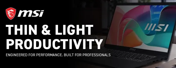MSI Professional Notebooks & Laptops
