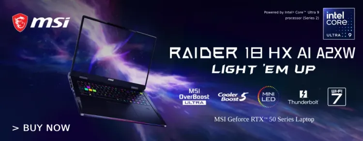 MSI RTX 50 Series Laptops